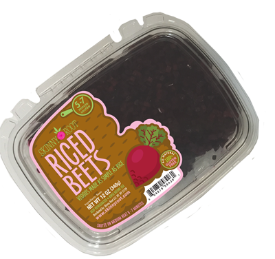 Riced Beets